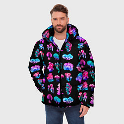 Куртка зимняя мужская NEON MUSHROOMS, цвет: 3D-светло-серый — фото 2