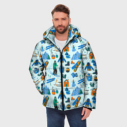 Куртка зимняя мужская SKI TRAIL, цвет: 3D-черный — фото 2