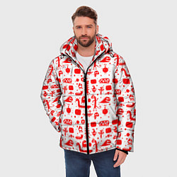 Куртка зимняя мужская RED MONSTERS, цвет: 3D-светло-серый — фото 2