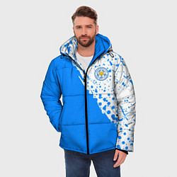 Куртка зимняя мужская Leicester city Лестер Сити, цвет: 3D-светло-серый — фото 2