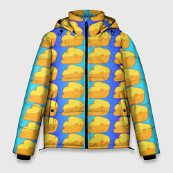 Куртка зимняя мужская Сыр сыр сыр, цвет: 3D-красный