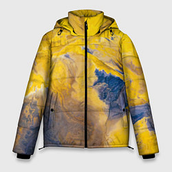 Куртка зимняя мужская Пожар Красок, цвет: 3D-красный