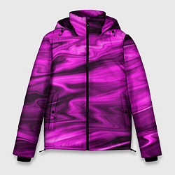 Куртка зимняя мужская Розово-пурпурный закат, цвет: 3D-светло-серый