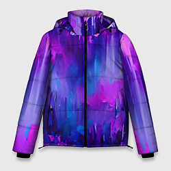 Куртка зимняя мужская Purple splashes, цвет: 3D-светло-серый