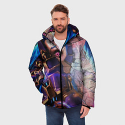 Куртка зимняя мужская Jinx Arcane коллаж, цвет: 3D-красный — фото 2