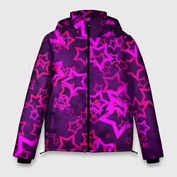 Куртка зимняя мужская Purple stars, цвет: 3D-светло-серый