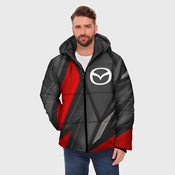 Куртка зимняя мужская Mazda sports racing, цвет: 3D-черный — фото 2