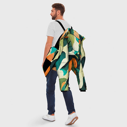 Мужская зимняя куртка Multicoloured camouflage / 3D-Черный – фото 5