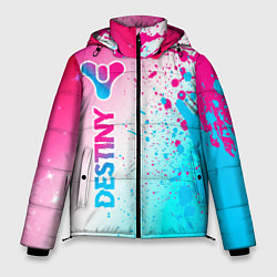 Куртка зимняя мужская Destiny neon gradient style: по-вертикали, цвет: 3D-черный
