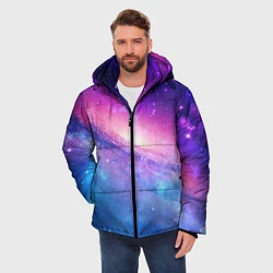 Куртка зимняя мужская Космическая воронка, цвет: 3D-светло-серый — фото 2
