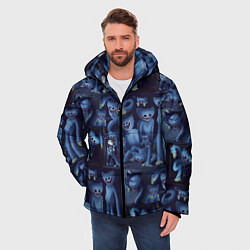 Куртка зимняя мужская Хагги Вагги паттерн, цвет: 3D-черный — фото 2