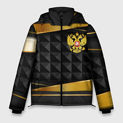 Куртка зимняя мужская Gold & black - Russia, цвет: 3D-черный