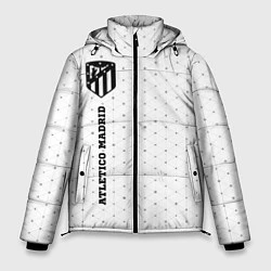 Куртка зимняя мужская Atletico Madrid sport на светлом фоне: по-вертикал, цвет: 3D-черный