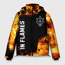 Куртка зимняя мужская In Flames и пылающий огонь, цвет: 3D-черный