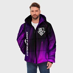 Куртка зимняя мужская System of a Down violet plasma, цвет: 3D-черный — фото 2
