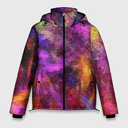 Куртка зимняя мужская Разводы цветные, цвет: 3D-светло-серый