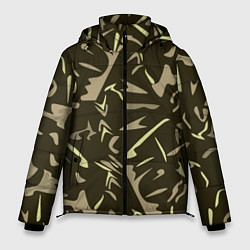 Мужская зимняя куртка Камуфляж абстракт милитари хаки