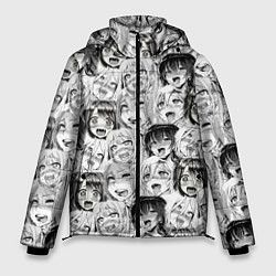 Куртка зимняя мужская Разные девушки Ахегао, цвет: 3D-светло-серый