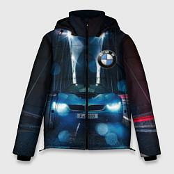 Куртка зимняя мужская Бэха на ночной дороге попала под ливень, цвет: 3D-черный