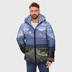 Куртка зимняя мужская Мерседес - очередная вершина!, цвет: 3D-красный — фото 2