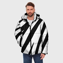 Куртка зимняя мужская Камуфляж зебры, цвет: 3D-черный — фото 2