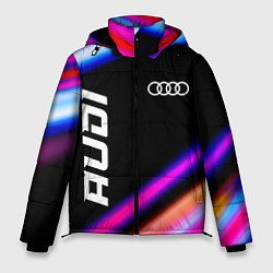 Куртка зимняя мужская Audi speed lights, цвет: 3D-черный