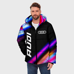 Куртка зимняя мужская Audi speed lights, цвет: 3D-черный — фото 2