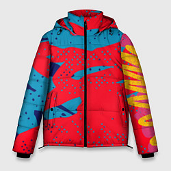Куртка зимняя мужская Красочные пятна, цвет: 3D-светло-серый