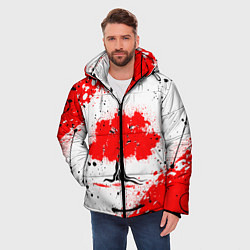 Куртка зимняя мужская Цветущая сакура, цвет: 3D-светло-серый — фото 2