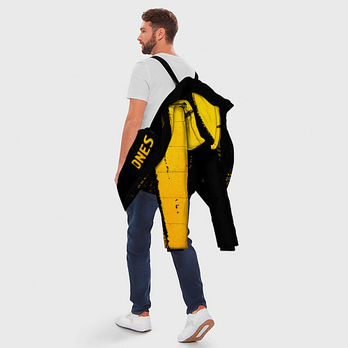 Мужская зимняя куртка Ramones - gold gradient: по-вертикали / 3D-Черный – фото 5