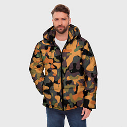 Куртка зимняя мужская Камуфляж осенний лес, цвет: 3D-черный — фото 2