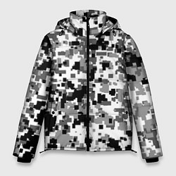 Куртка зимняя мужская Городской пиксель камуфляж, цвет: 3D-красный