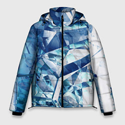 Куртка зимняя мужская Рассеивающие кристаллы, цвет: 3D-светло-серый