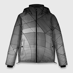 Куртка зимняя мужская Металлические серые пластины, цвет: 3D-светло-серый