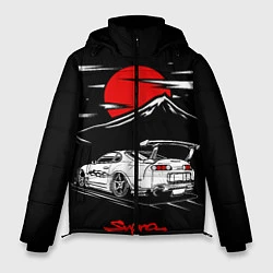 Куртка зимняя мужская Тойота супра - JDM Style, цвет: 3D-черный