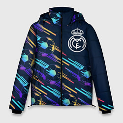 Мужская зимняя куртка Real Madrid градиентные мячи