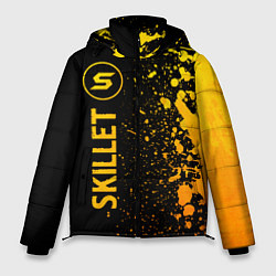 Куртка зимняя мужская Skillet - gold gradient: по-вертикали, цвет: 3D-черный