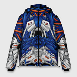 Куртка зимняя мужская Инопланетный костюм, цвет: 3D-красный
