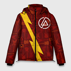 Мужская зимняя куртка Linkin Park гитары и молния