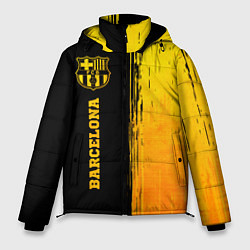 Куртка зимняя мужская Barcelona - gold gradient: по-вертикали, цвет: 3D-черный