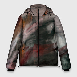 Куртка зимняя мужская Темнота, тени и краски, цвет: 3D-красный