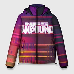 Куртка зимняя мужская NFS unbound пиксель полосы, цвет: 3D-черный