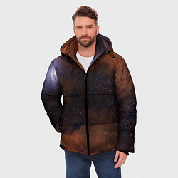 Куртка зимняя мужская Космос и множество звёзды, цвет: 3D-черный — фото 2