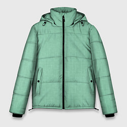 Куртка зимняя мужская Нежно зеленый в елочку, цвет: 3D-светло-серый
