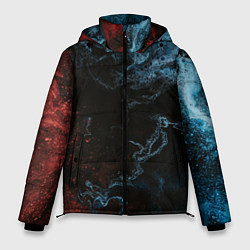 Куртка зимняя мужская Красно синее небо, цвет: 3D-черный