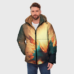 Куртка зимняя мужская Фон - цвета вселенной, цвет: 3D-черный — фото 2