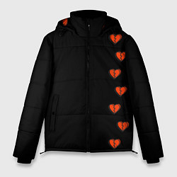 Мужская зимняя куртка Дорожка разбитых сердец - темный