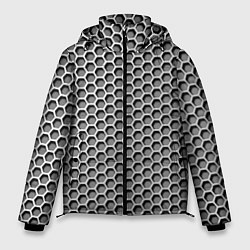 Куртка зимняя мужская Металлическая кольчуга, цвет: 3D-черный