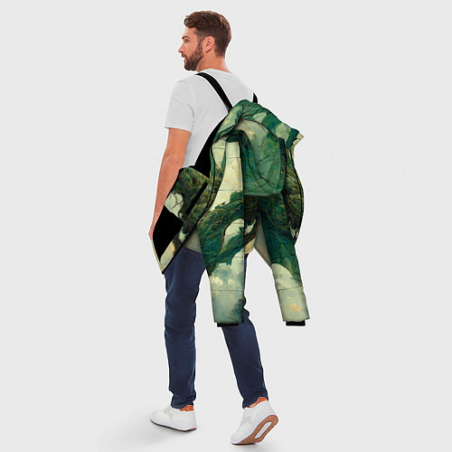 Мужская зимняя куртка Рисунок нейросети / 3D-Черный – фото 5
