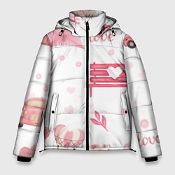 Куртка зимняя мужская Нежная любовь, цвет: 3D-светло-серый